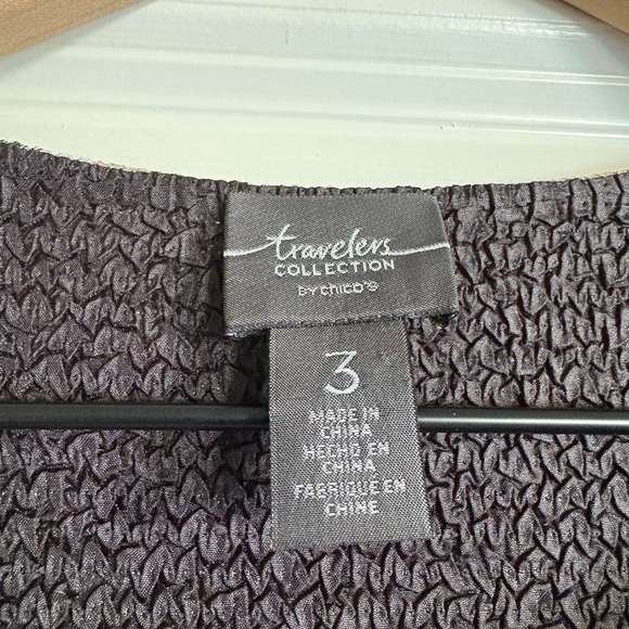 Chicos Travelers Collection Open Front Women’s Cardigan - Picture 6 of 7